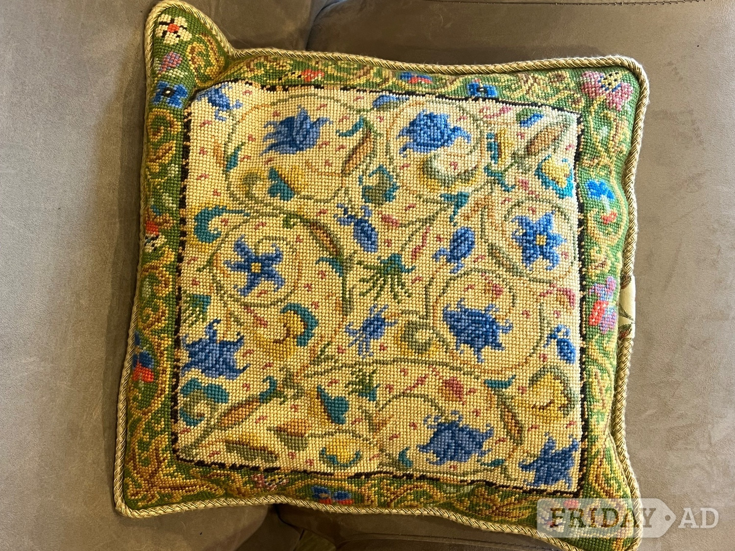 Ehrman Cushion  ‘ Illuminated Manuscript’ Candace Bahouth  - Home Decor in Fairbourne