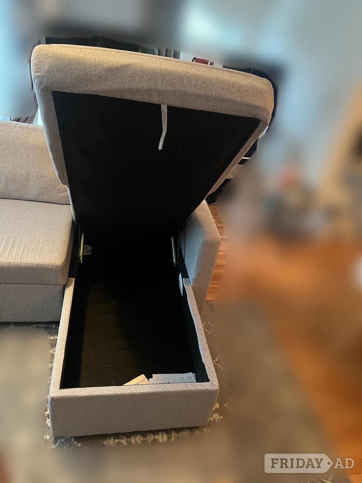 Habitat Reagan Right Corner Fabric Sofa Bed - Grey - Furniture