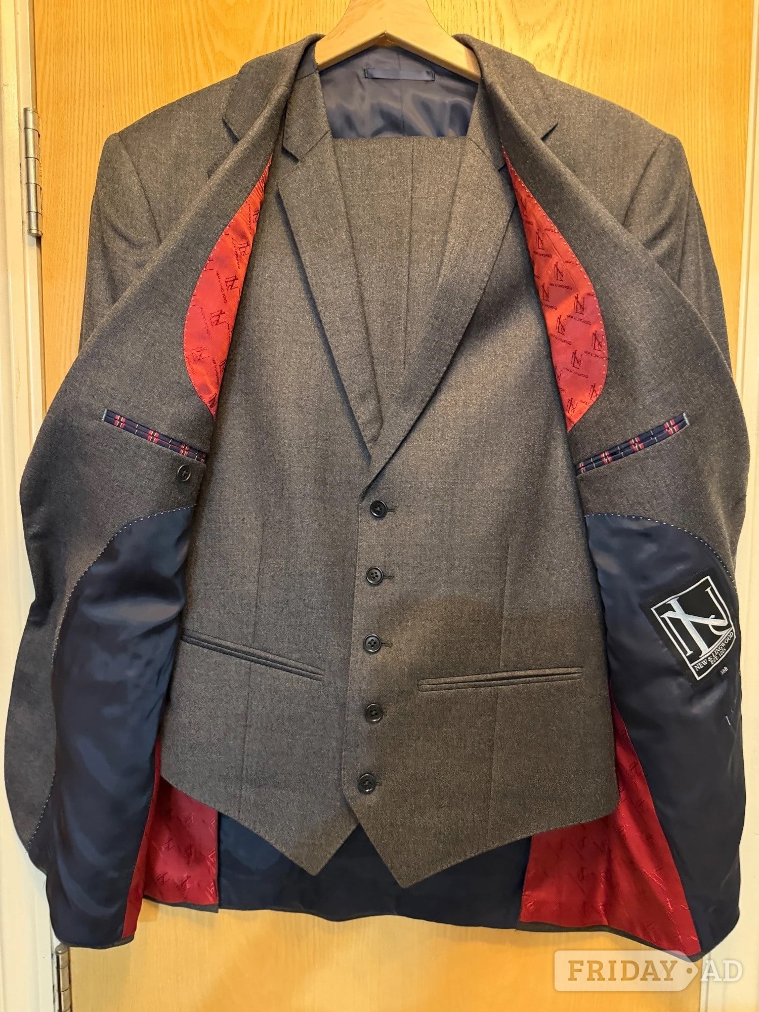 Crawley 3 piece vintage grey suit 