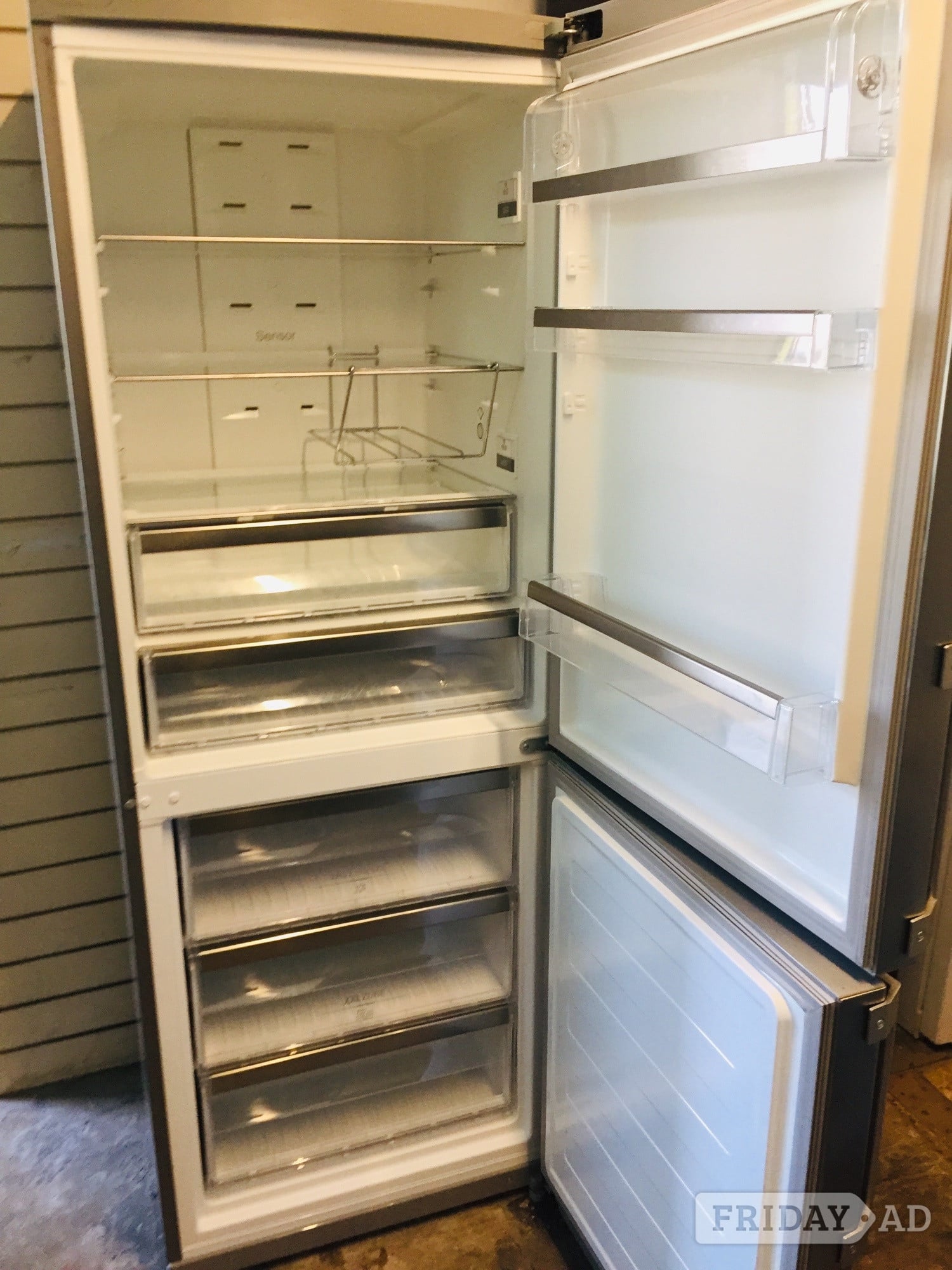 Hotpoint Silver big size frost free fridge freezer 