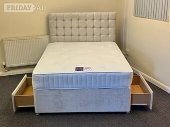 SINGLE - STRESS FREE MATTRESS 2 drawers & 24 inch headboard