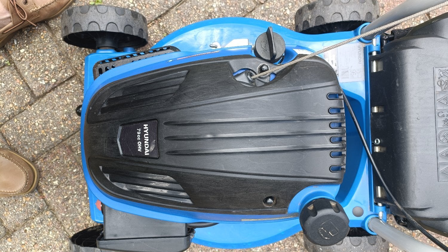 Crowborough Hyundai Petrol Lawnmower 79cc 400mm Push Rotary HYM400P4