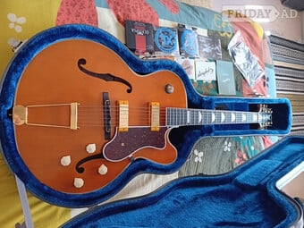 Epiphone 150th anniversary zephyr deluxe guitar , c/w case, imma.