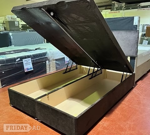 DIVAN OTTOMAN BED WITH 20 INCH HEADBOARD - 4 FOOT in Rotherham