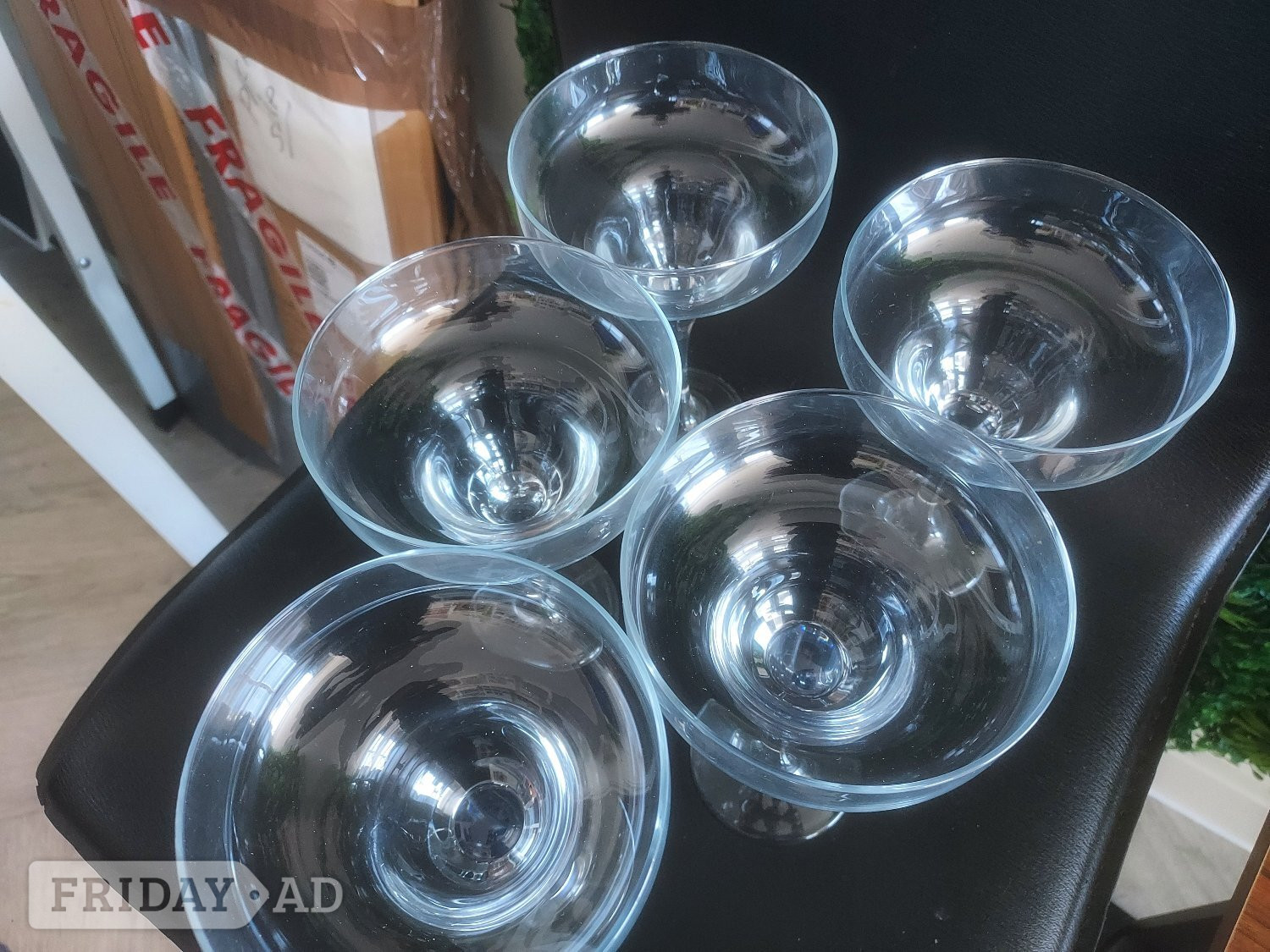 5 x cocktail glasses