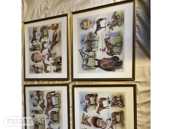 4 LESTER PIGGOTT FINE ART PRINTS OF HIS CLASSIC VICTORIES.
