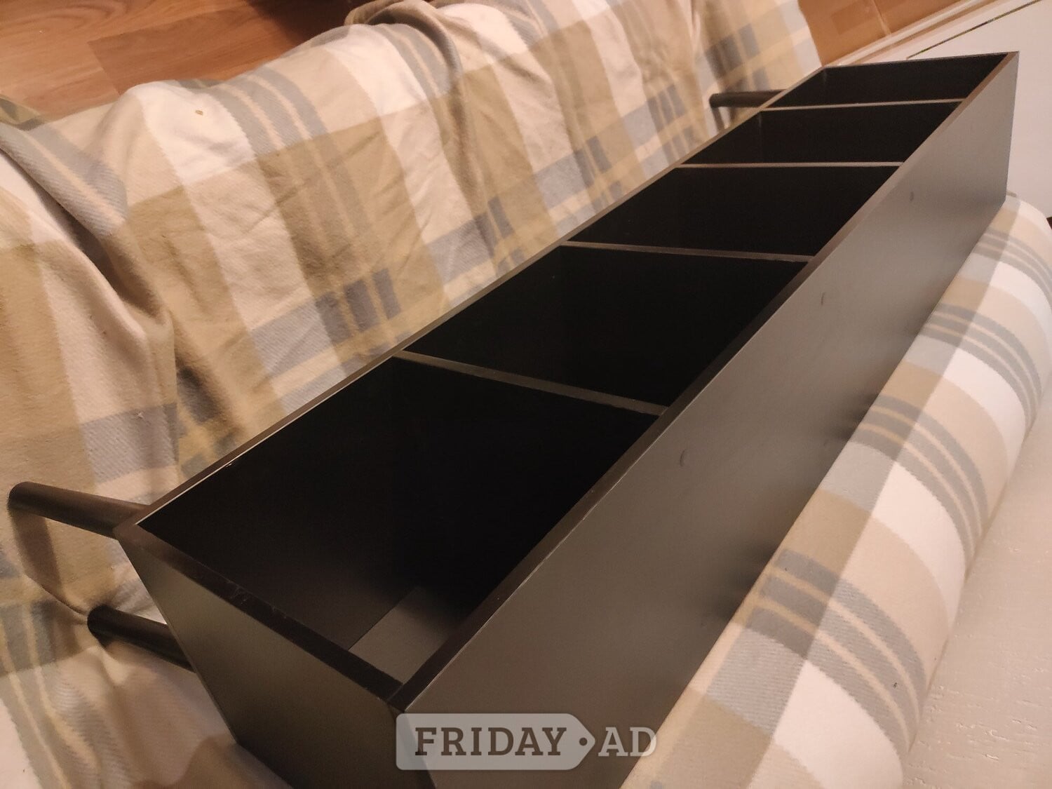 Cube storage cabinet in black 