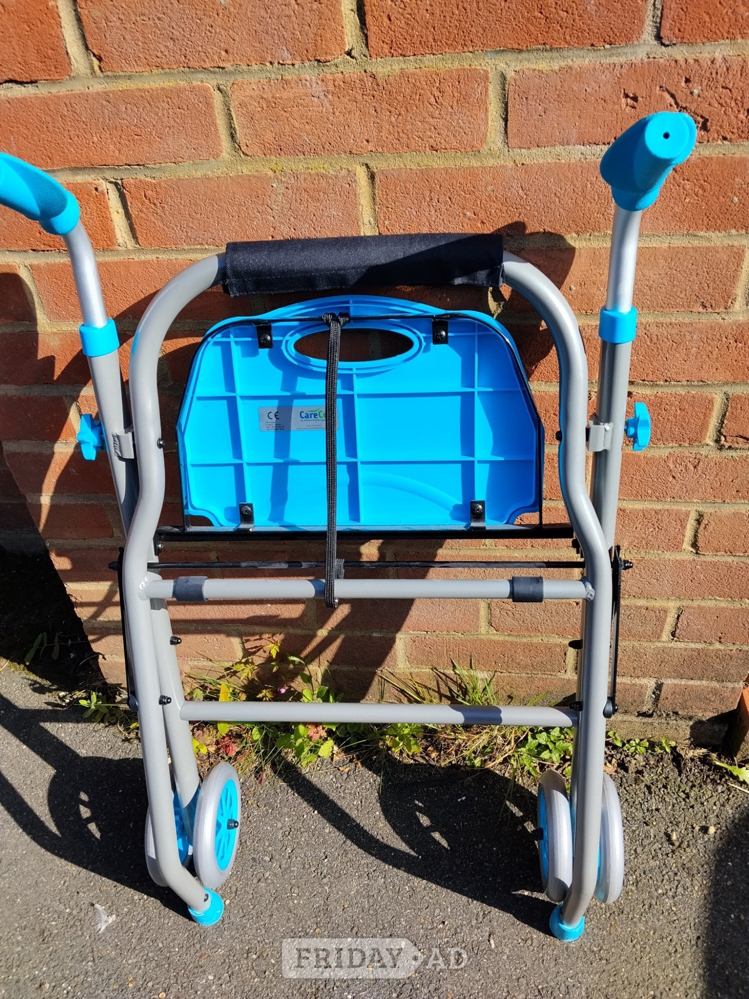 Tonbridge CareCo Pano 2.0 Lightweight Wheeled Walker with Seat Blue