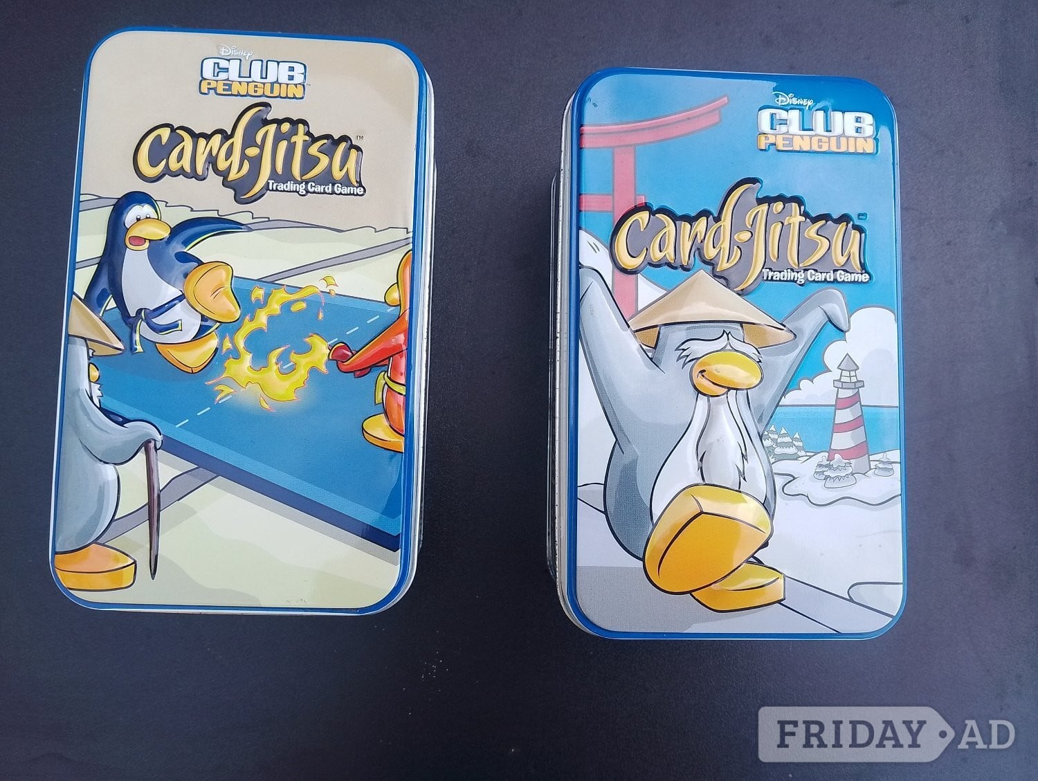Disney Club Penguin - card-jitsu trading card tins in Worthing