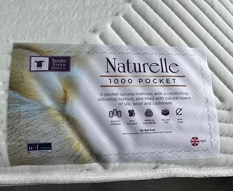 Rotherham SINGLE NATURELLE 1000 POCKET MATTRESS 2 DRAWERS & HEADBOARD 