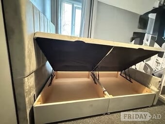 4 FOOT - DELUXE LINED SIDE LIFT DIVAN OTTOMAN