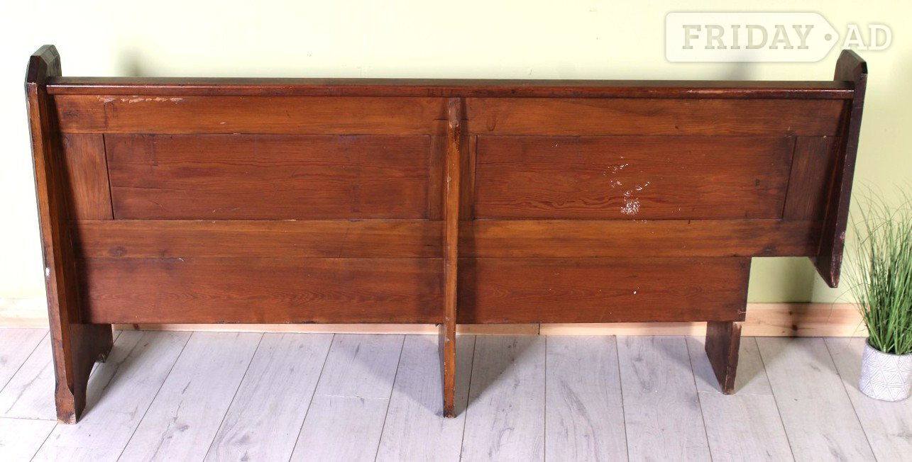 Delivery options - Old Solid Oak Church Pew Bench Seating Hallway - Furniture