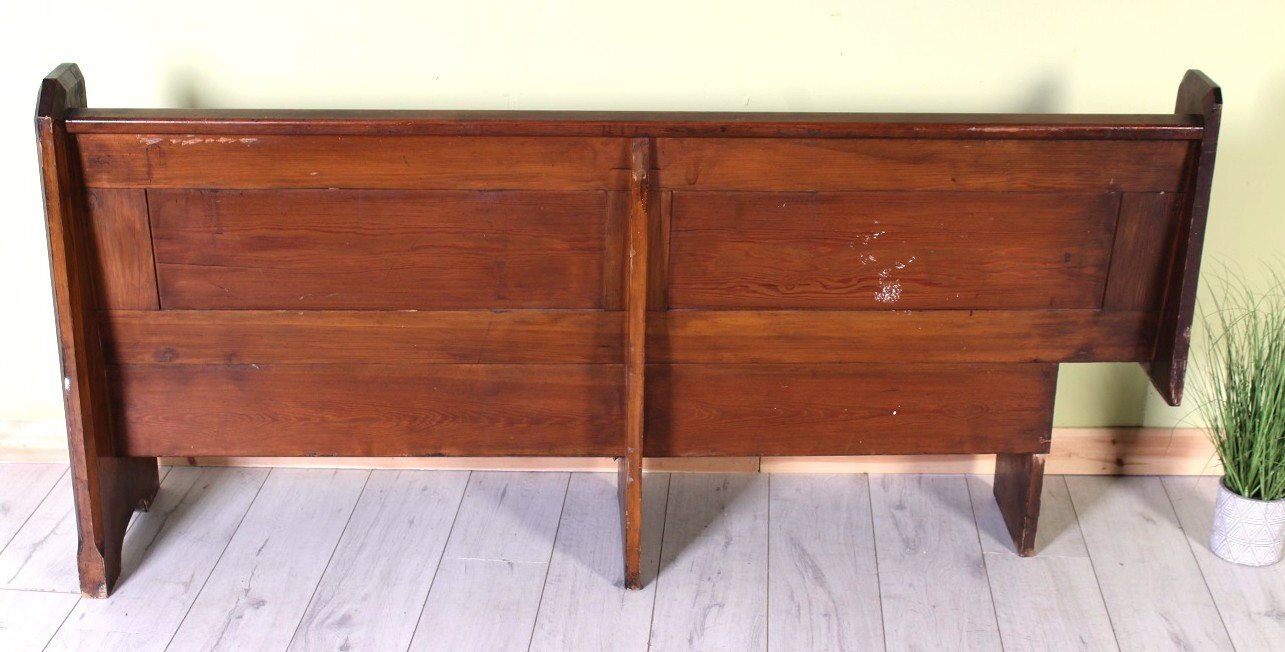 Delivery options - Old Solid Oak Church Pew Bench Seating Hallway - Furniture