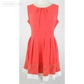 ☀️ BRAND NEW: Apricot Sleeveless Dress – Vibrant Coral (UK 14) ☀️
