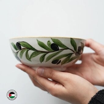 Decorative Hand-Painted Ceramic Bowl | Holy Land Dates