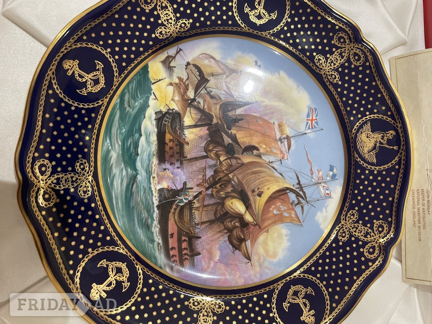 Clevedon Spode No 1 Maritime England Plate