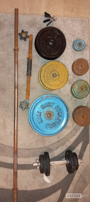 All metal Barbell, dumbells weights set 