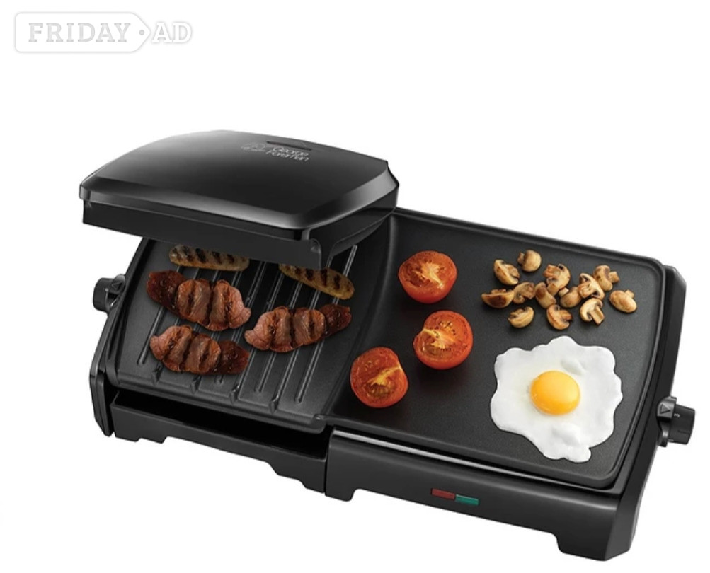 George Foreman Large Variable Temperature Grill & Griddle - Cookware & Dining
