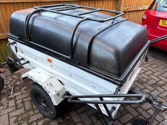 Trailer 40in x 62ins  (approx 3ft 4 x 5ft 2)  Ideal for camping.