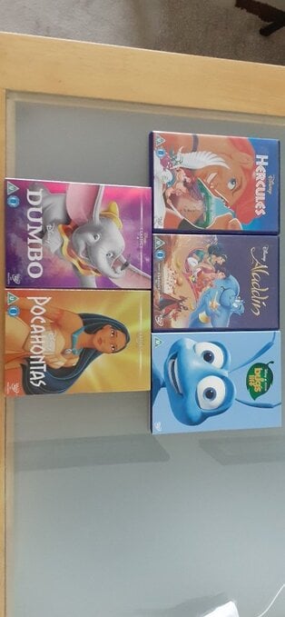 5 Disney DVDs