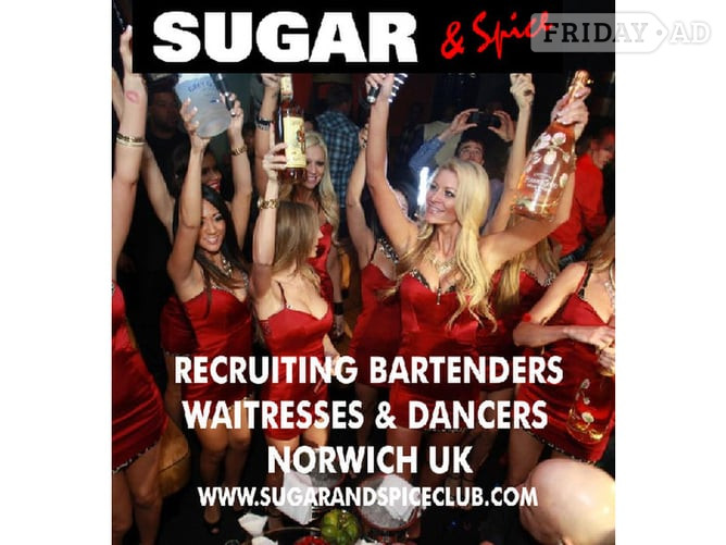 bartenders/waitresses/dancers to work in American style club in Norwich