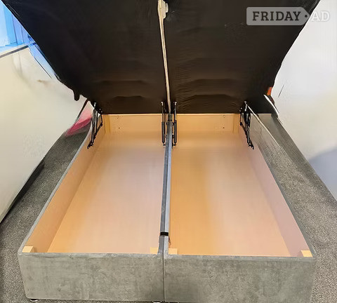 DIVAN OTTOMAN BED WITH 20 INCH HEADBOARD - DOUBLE