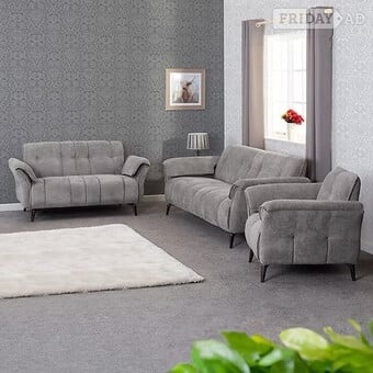 Amalfi 3&2&1 Seater Sofas in Grey