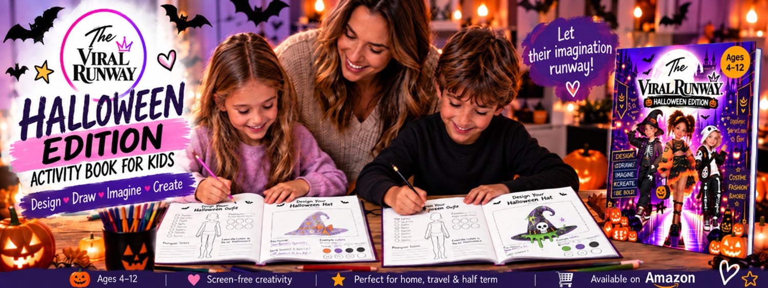 Halloween Activity Book for Kids – Fashion & Costume Design