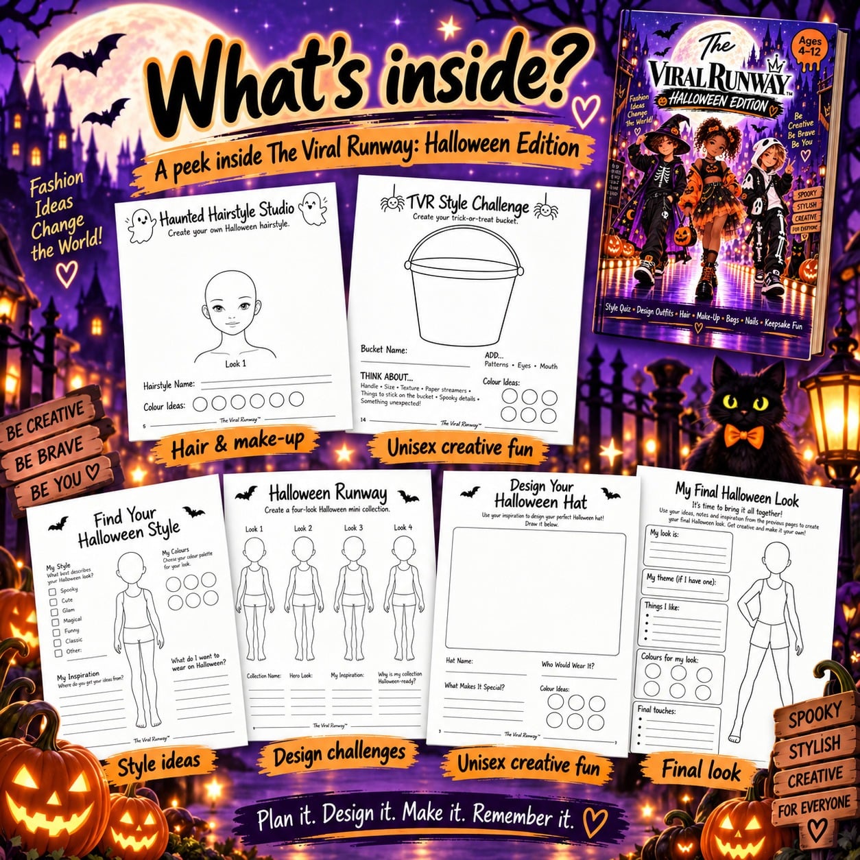 Halloween Activity Book for Kids – Fashion & Costume Design - Movies, Games, Books & Music in London