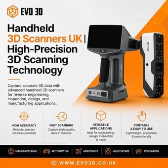 Handheld 3D Scanners UK | High-Precision 3D Scanning Technology