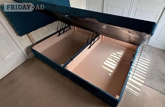 SUPER KING - SIDE LIFT DIVAN OTTOMAN BED WITH 20 INCH HB
