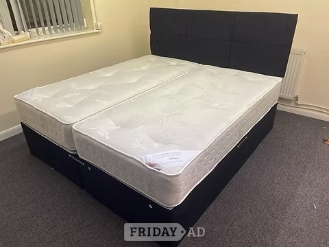SUPER TUFT ORTHOPAEDIC DIVAN BASE AND MATTRESS -SUPER KING SIZE in Rotherham