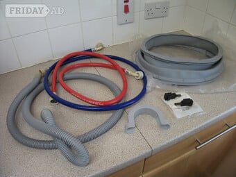  Hotpoint Washing Machine Door Seal (C00201247), hoses, brushes.