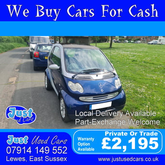 Smart City Fortwo Passion 0.7 61 Auto (Automatic Petrol) 07 Reg