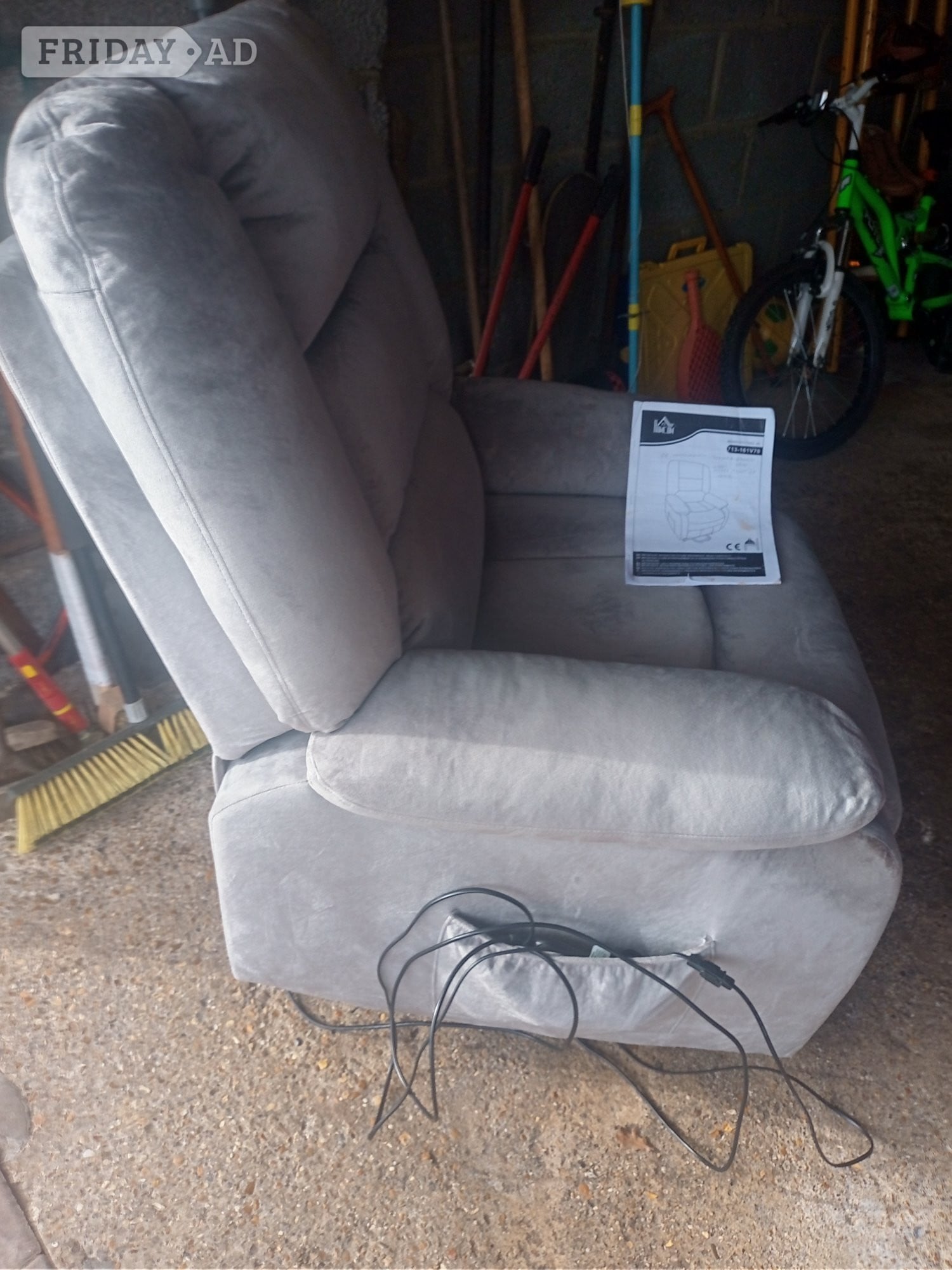 St. Ives Hom Com Power Lift Riser Recliner Chair .Fire Retardant .