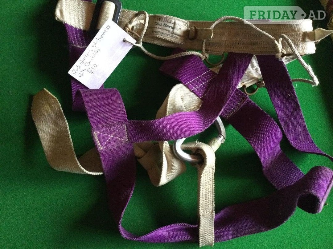 Worthing Rock climbing harness.