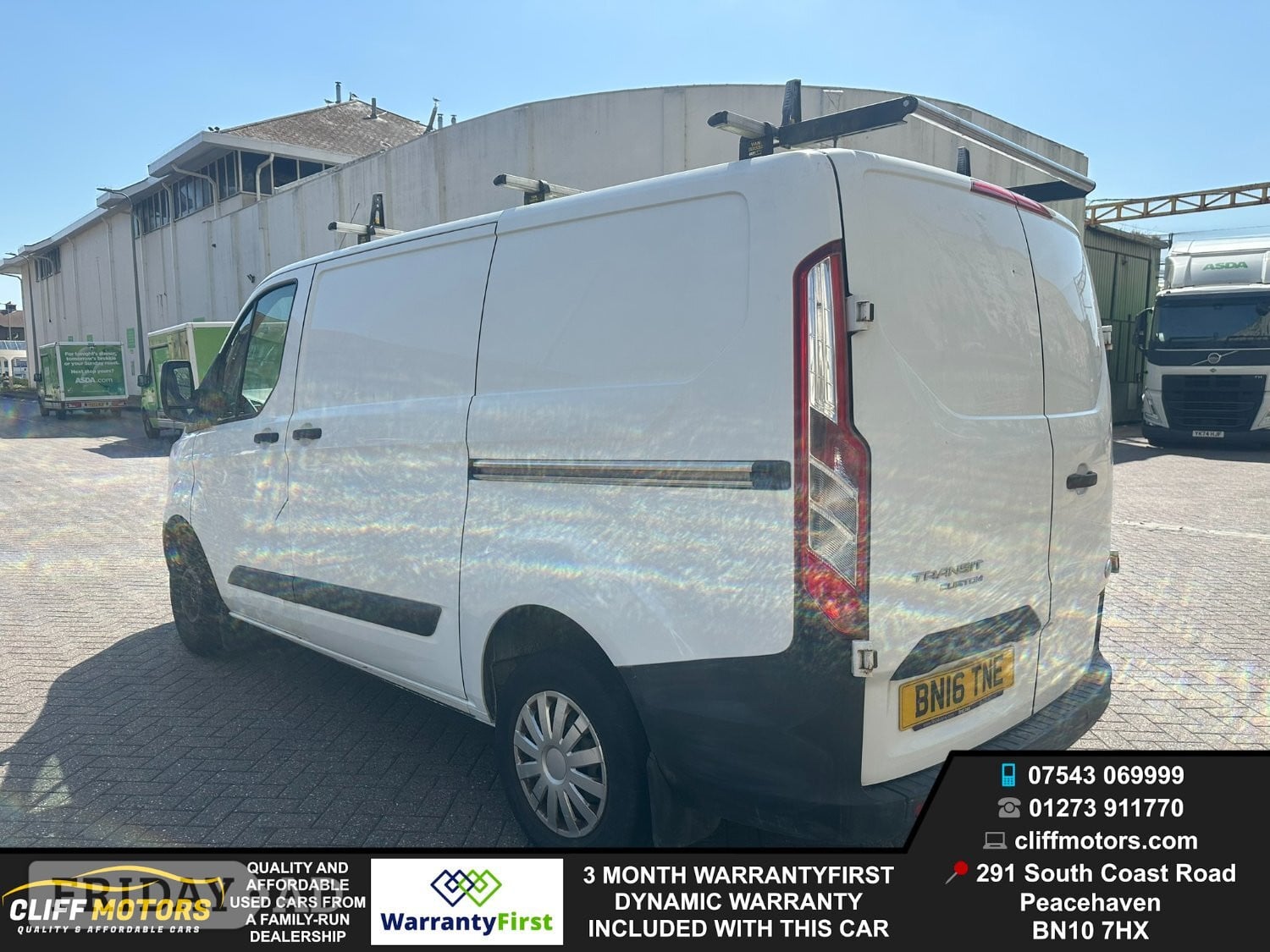 2016 Ford Transit Custom - New Years MOT - Low Mileage - 3 Month  - Vans & Commercial Vehicles in Peacehaven