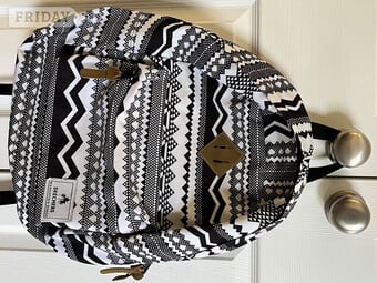 Sketchers Black & white backpack 