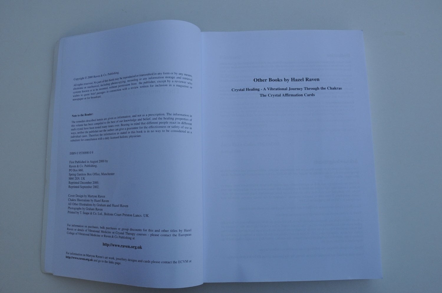 Hartley Wintney Crystal Healing The Complete Practitioner’s Guide First Edition 