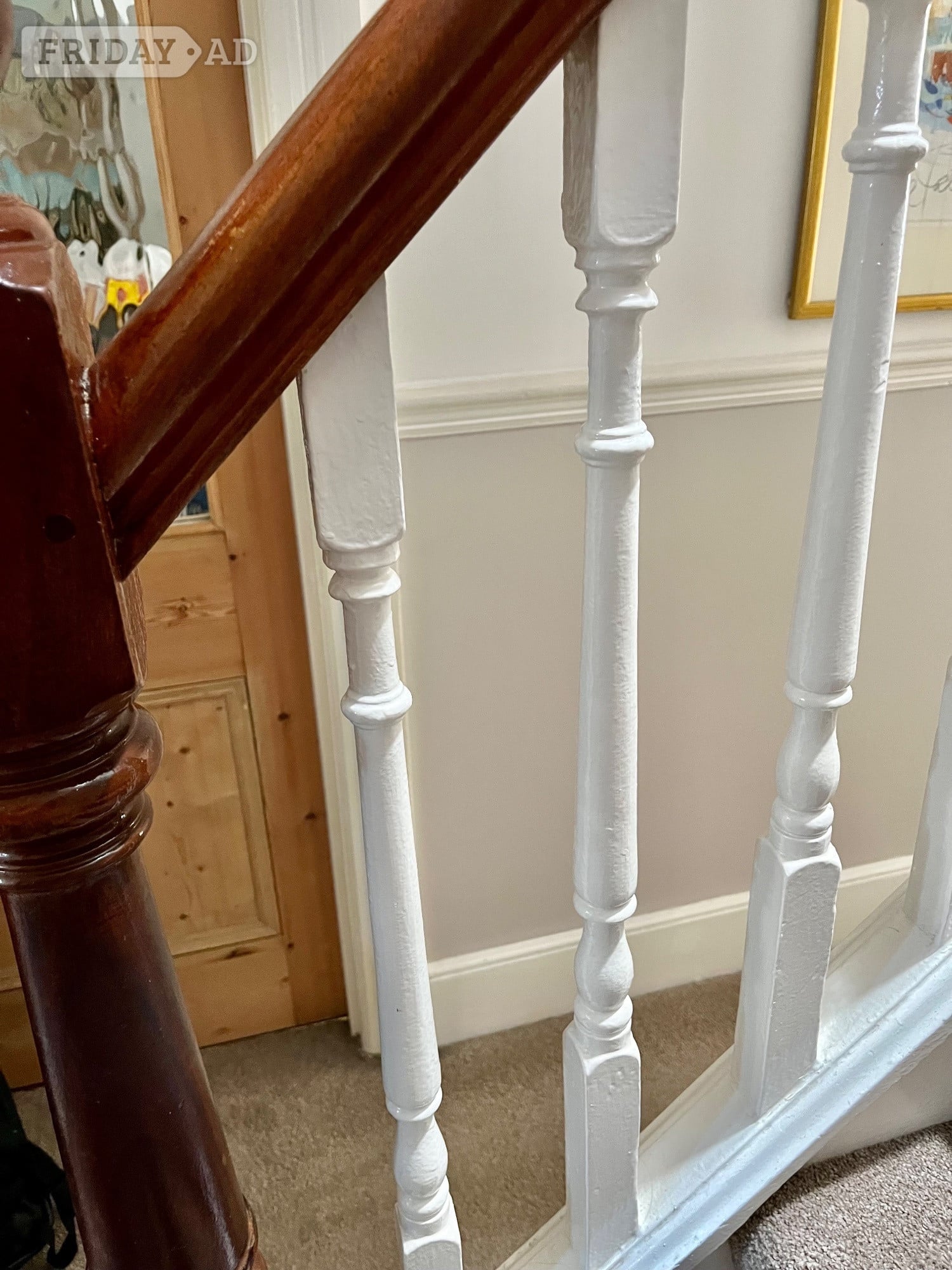 Wooden Victorian /Edwardian Stair Wood NEWEL POSTS  secondhand  - Home Decor in Eastbourne
