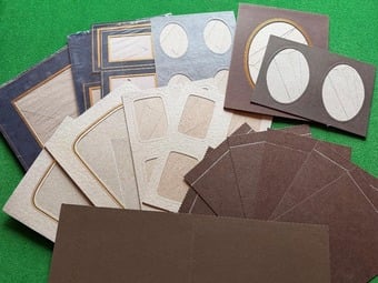 Cardboard photo frames £1.50