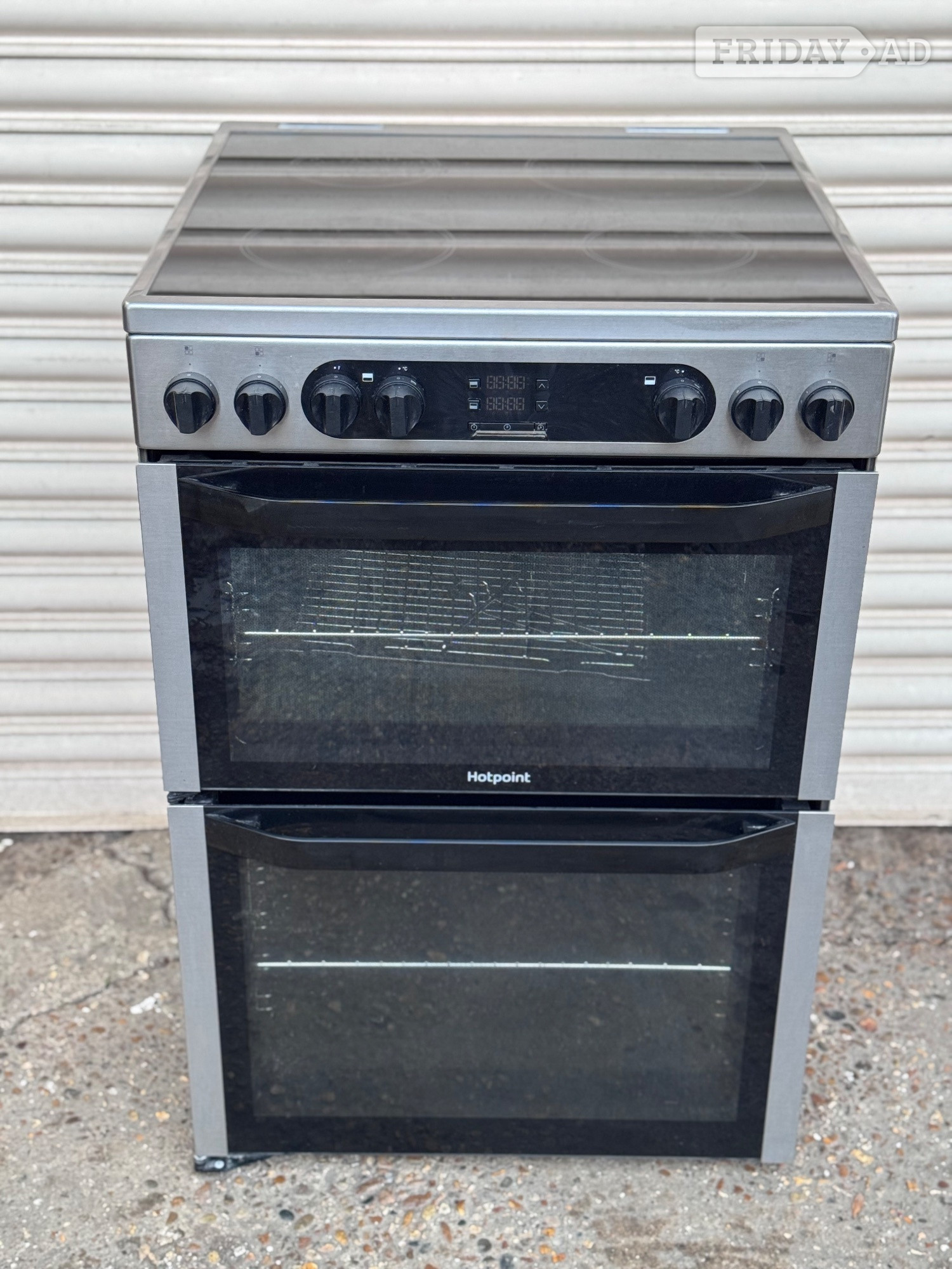 Hotpoint electric cooker 60cm ceramic stainless steel 3 months wa in Romford