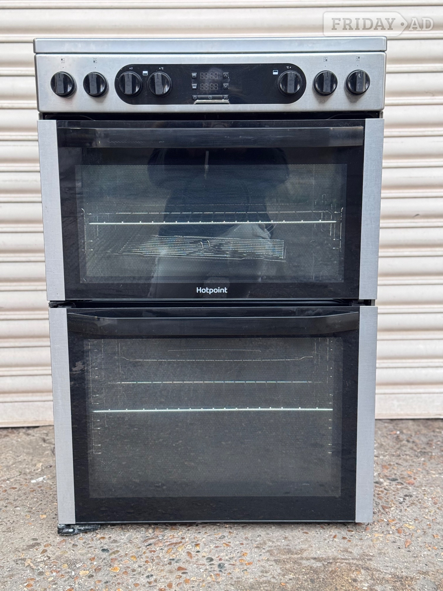 Hotpoint electric cooker 60cm ceramic stainless steel 3 months wa