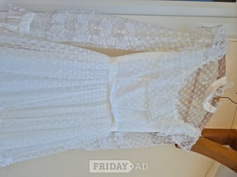 Wedding dress, veil and slip
