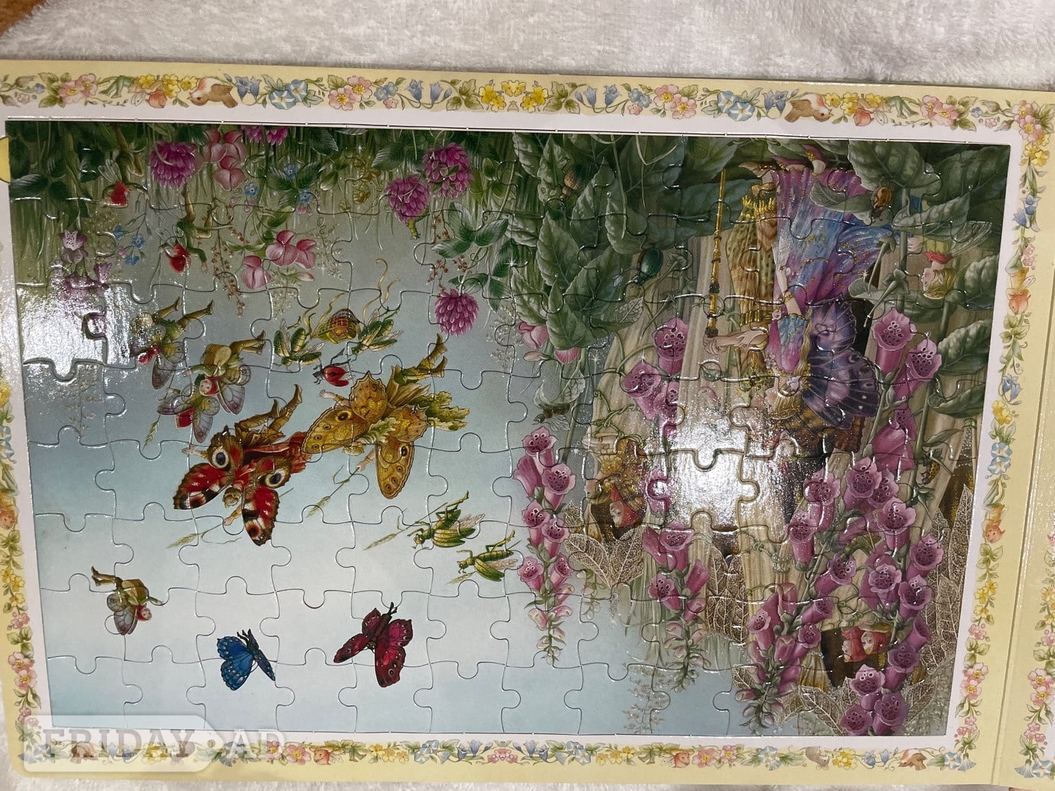 Vintage Shirley Barber Fairies Jigsaw Book