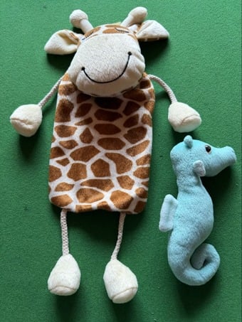 Dangly Giraffe and sea horse