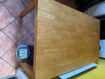 Solid wood table. 5ft x 3ft x 2 1/2 