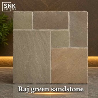 Raj Green Sandstone Supplier UK for Landscape Design