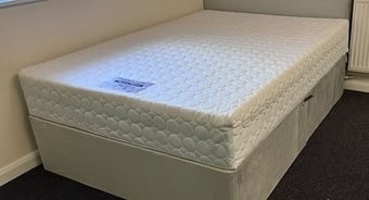 4 FOOT - MEMORY CONCEPTS MATTRESS WITH DIVAN BASE WITH HEADBOARD