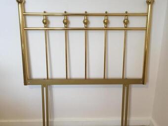 BRASS HEADBOARD for Single Bed modern style excellent condition 